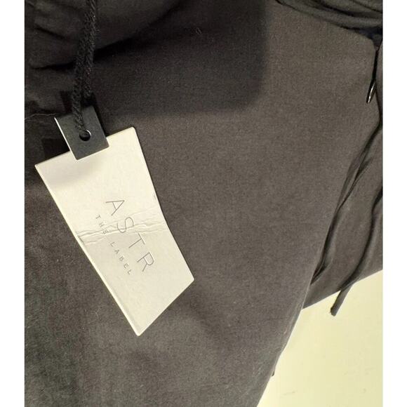 ASTR The Label Size Small Armona Square Neck Ruched Midi Dress Black Backless - Picture 8 of 10